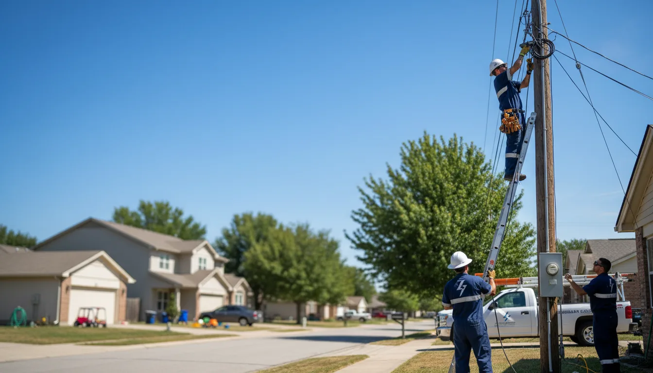 Residential electrician providing installation services in Rayville, LA